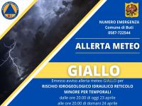 Allerta meteo - Giallo