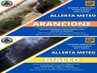 Allerte Meteo Arancione e Gialla