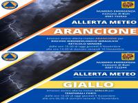 Allerta Meteo Arancione e Gialla