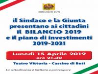 PRESENTAZIONE BILANCIO 2019 - LUNEDI' 15 APRILE 2019 ORE 21.30